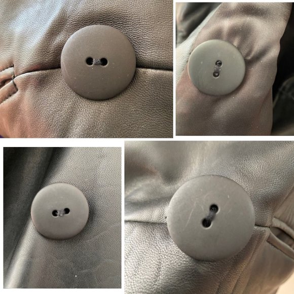 Cassidy Vintage 80's Leather Tapered Trench Coat - Small - Picture 11 of 16